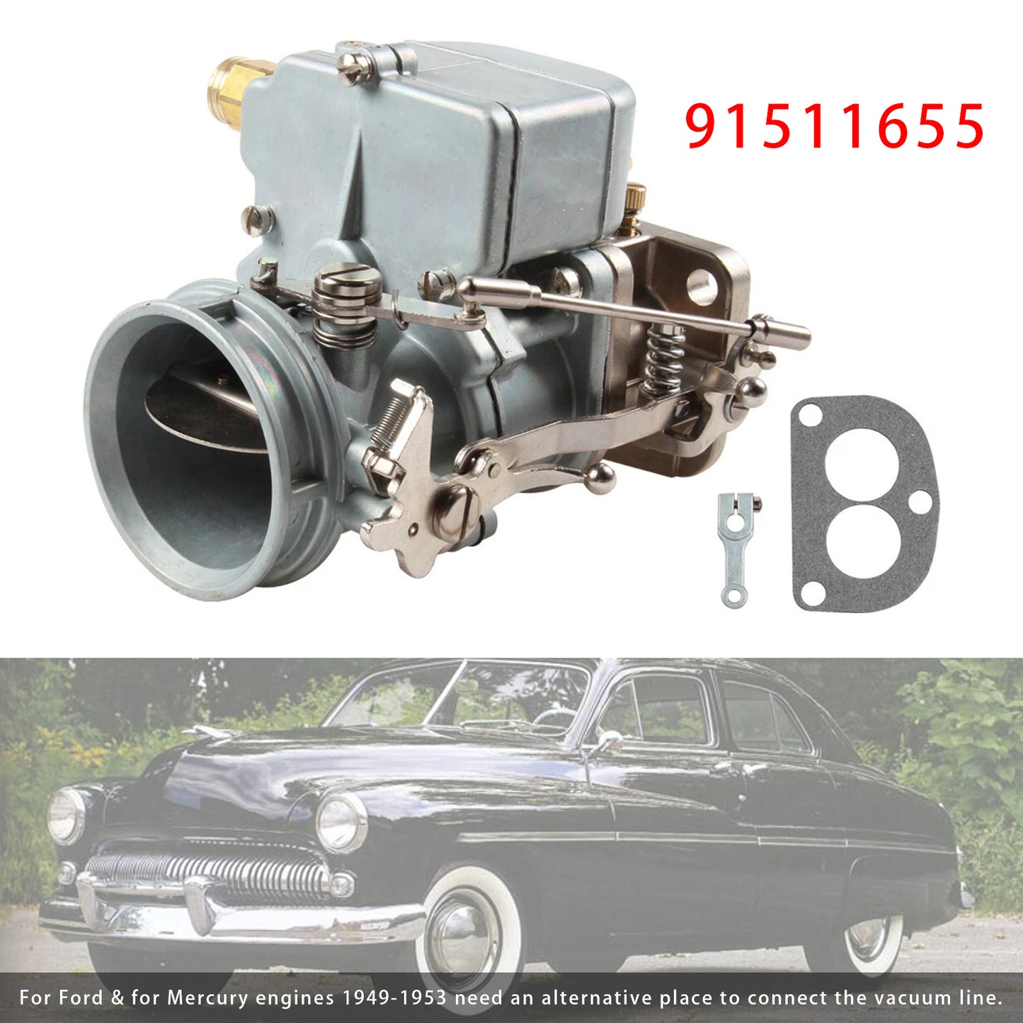 Speedway 9-Super-7 Carb Carburetor 97 Style Natural Finish 2-BBL 91511655