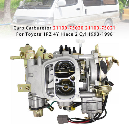 1993-1998 Toyota 1RZ 4Y Hiace 2 Cyl Carb Carburetor 21100-75020 21100-75021