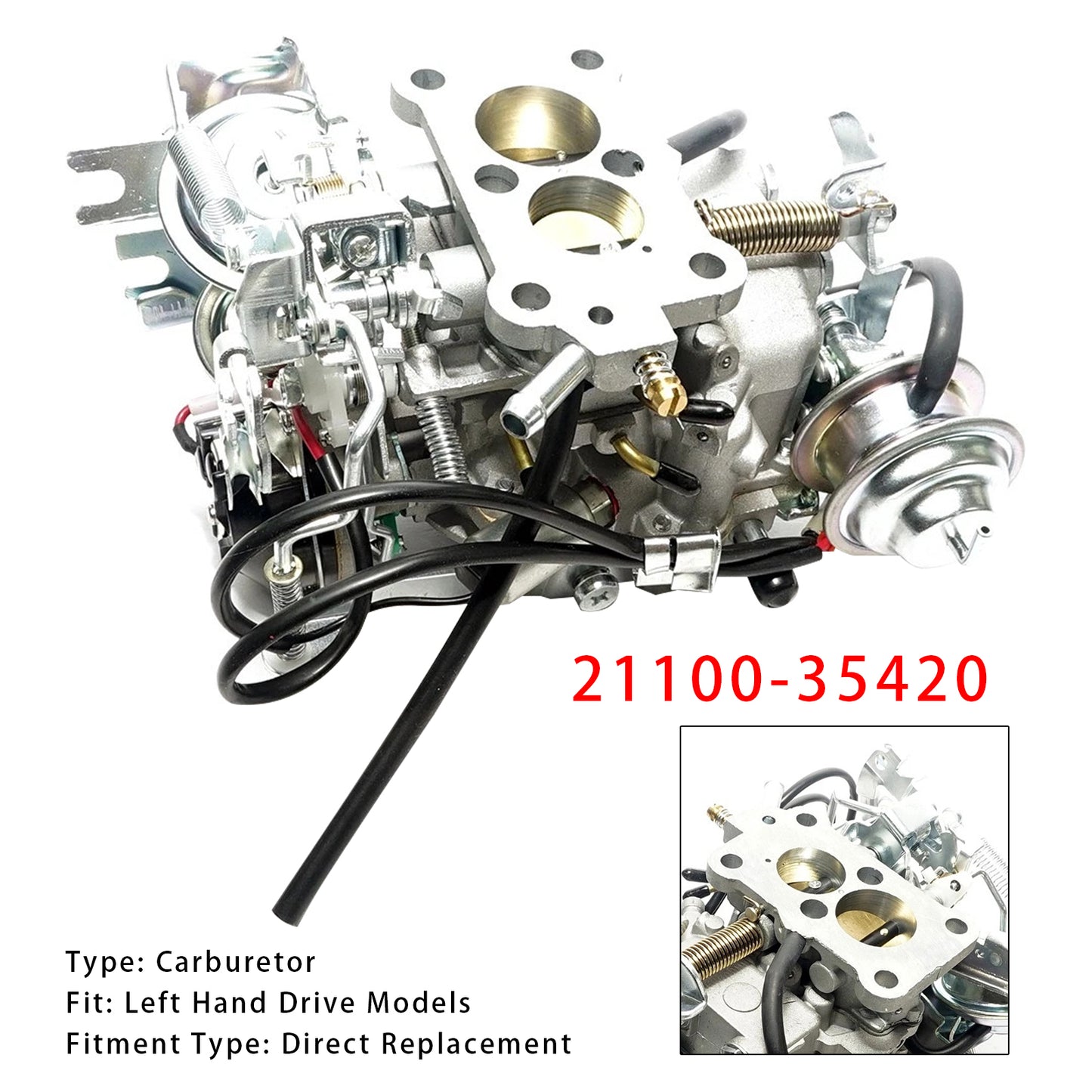 Toyota Hilux 4D Double Cab RN50 RN55 2.4 L 22R LHD 1986-1988 Carburetor 21100-35420