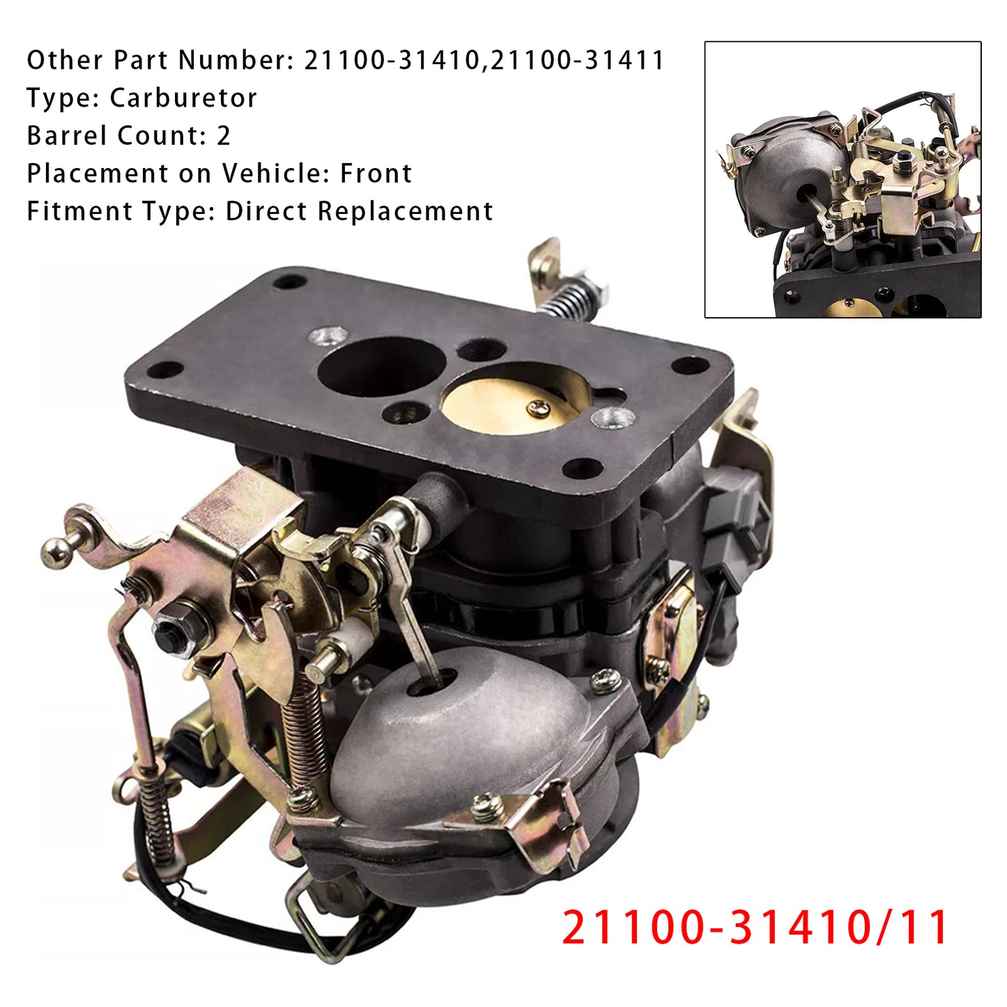 Toyota Hilux Corona Toyoace 12R I4 ENGINE Carburetor 21100-31410 21100-31411