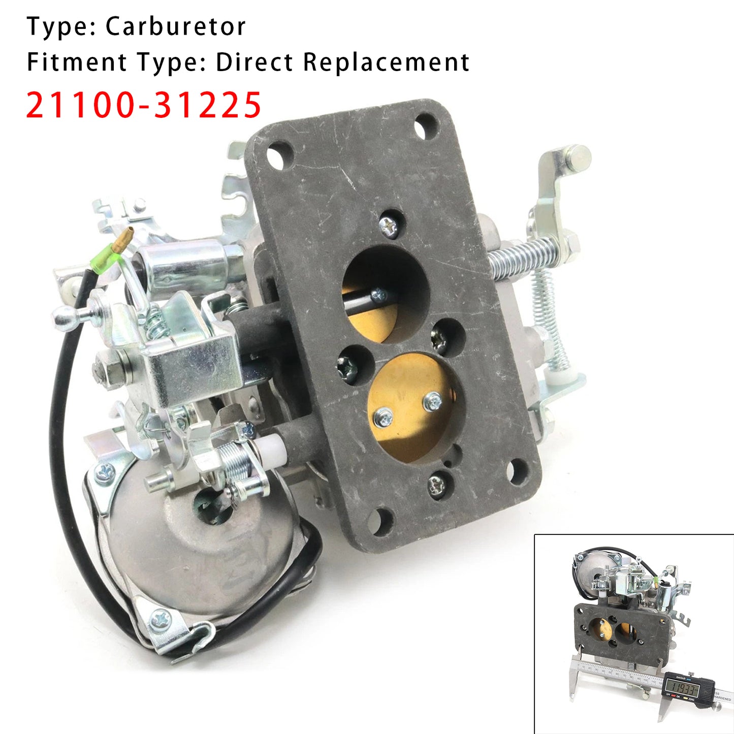 1972-1978 Toyota Hilux RN20 RN25 Pickup Truck 1.6 L Carburetor 21100-31225