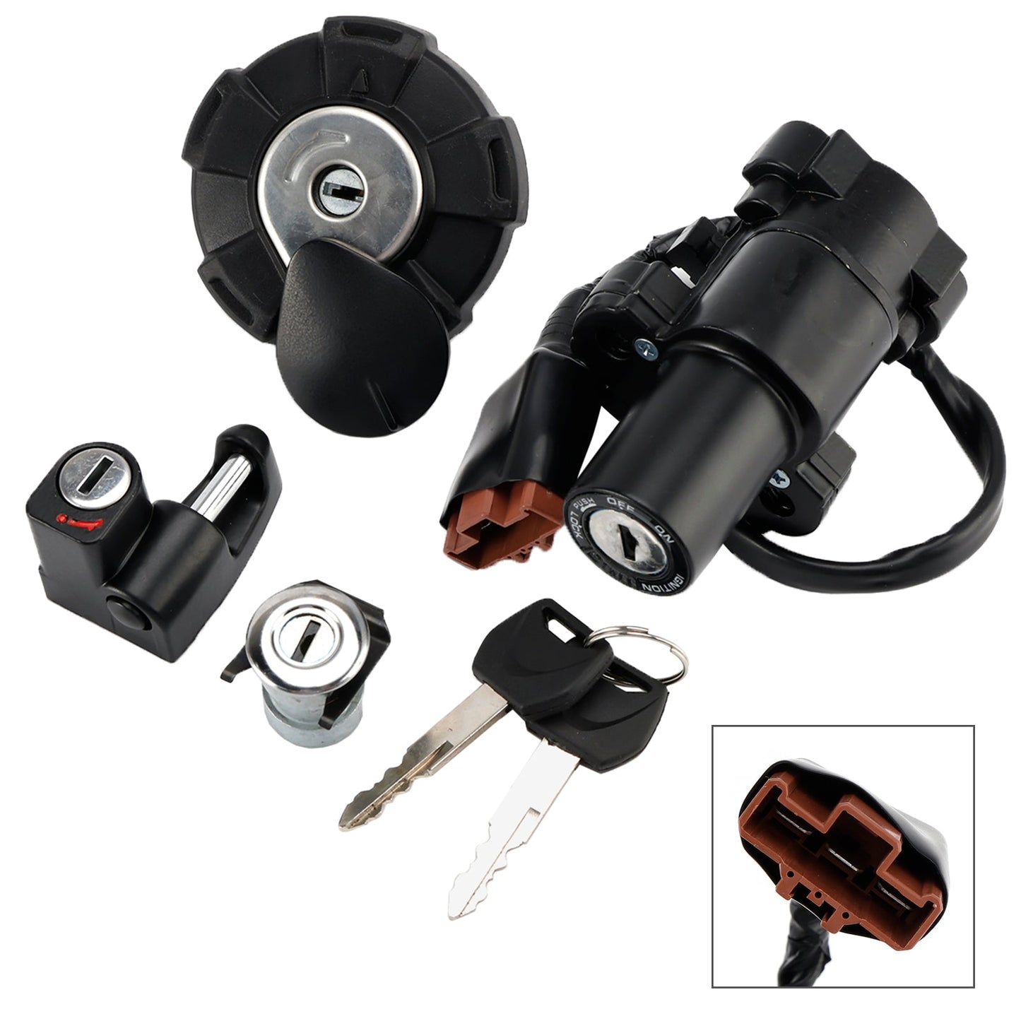 Honda CRF300L/LS 2021-2025 Ignition Switch Lock Set Gas Cap Seat Helmet Lock
