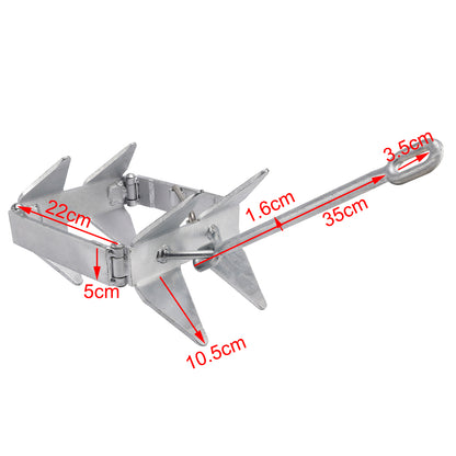 Foldable Boat Anchor 13 lbs Boat Slide Box Anchors Sliding Cube Anchor