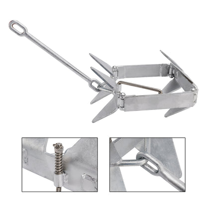 Foldable Boat Anchor 13 lbs Boat Slide Box Anchors Sliding Cube Anchor