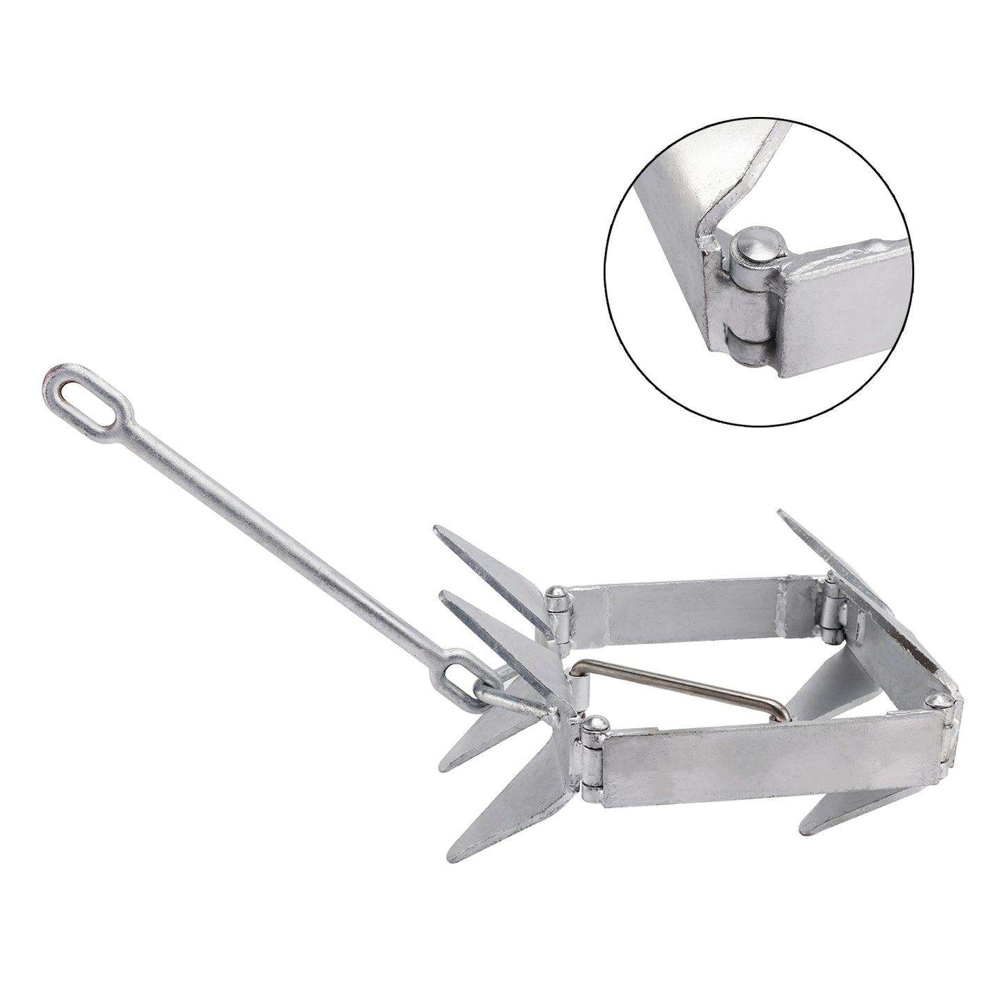 Foldable Boat Anchor 13 lbs Boat Slide Box Anchors Sliding Cube Anchor