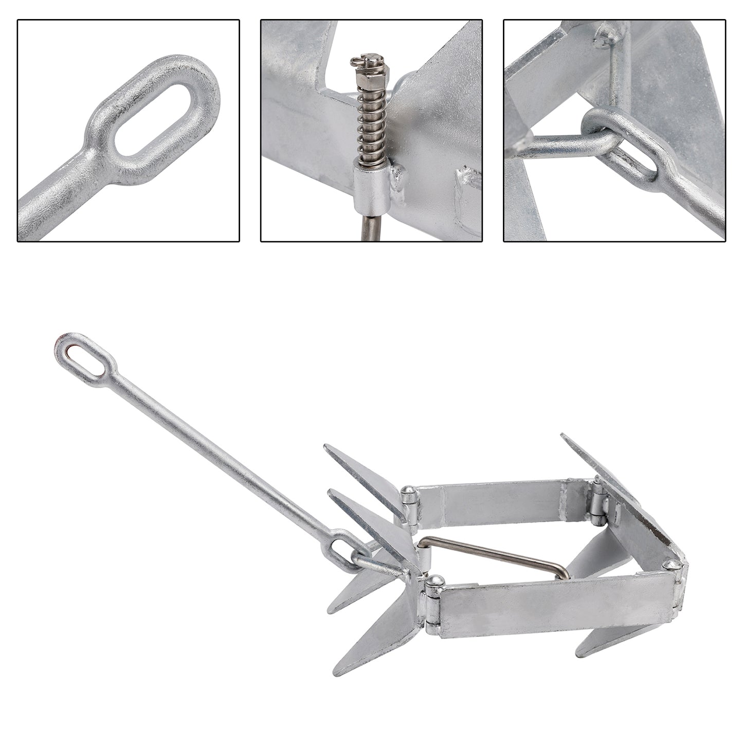 Foldable Boat Anchor 13 lbs Boat Slide Box Anchors Sliding Cube Anchor