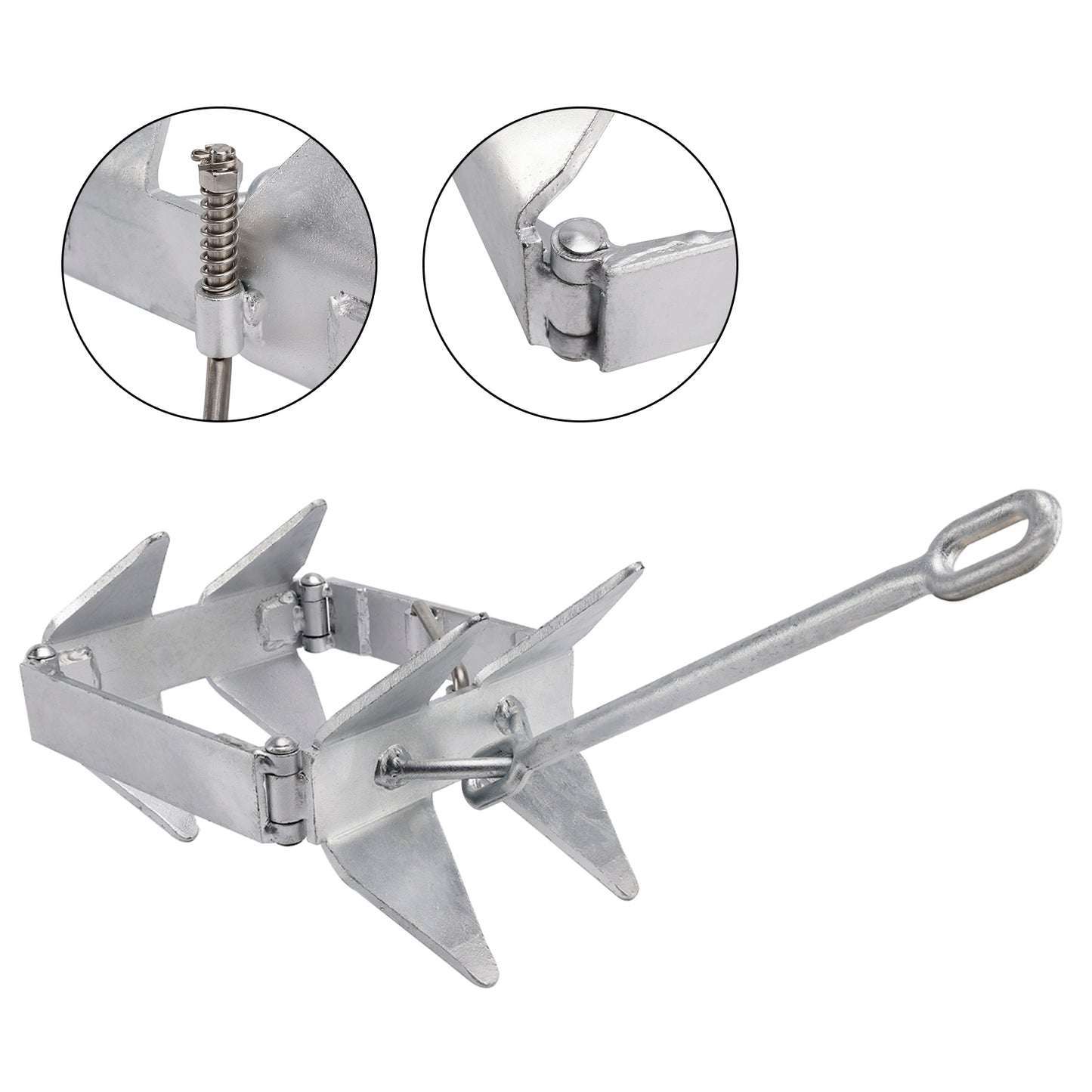 Foldable Boat Anchor 13 lbs Boat Slide Box Anchors Sliding Cube Anchor