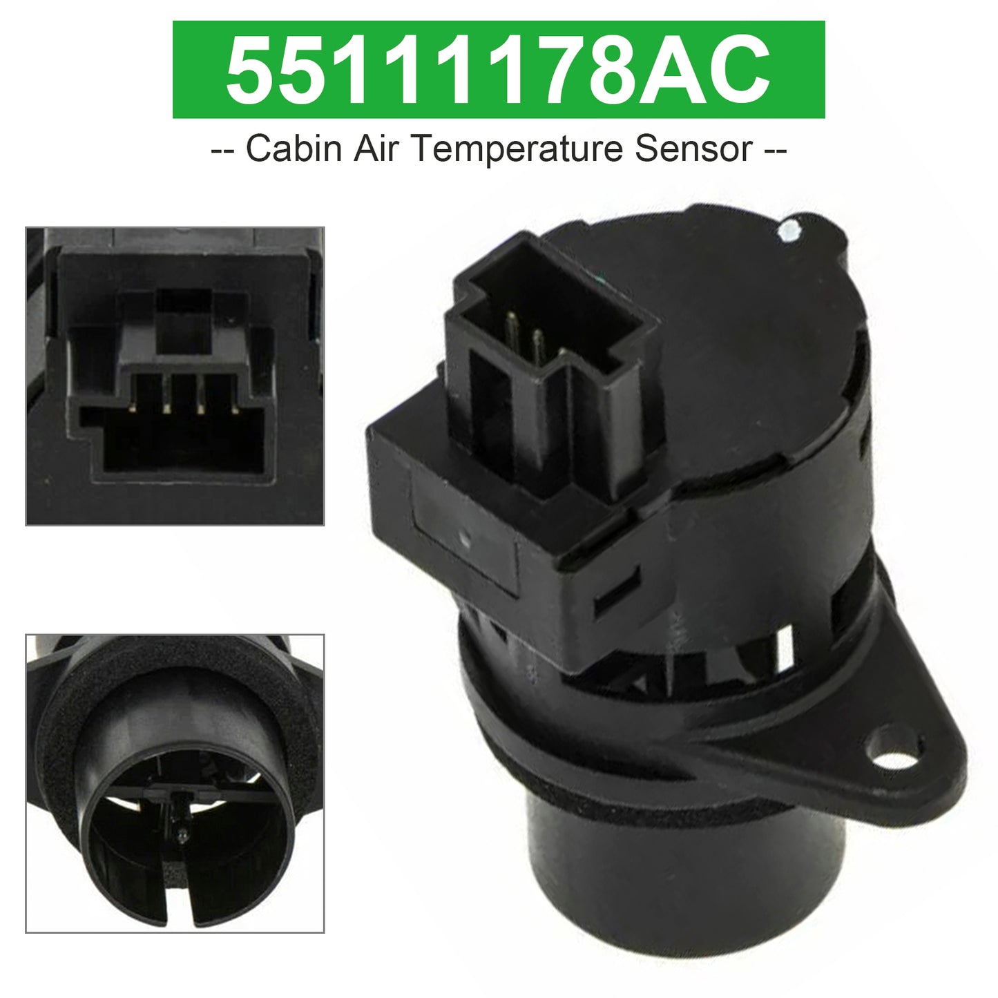 Jeep Grand Cherokee for Dodge 55111178AC Cabin Air Temperature Sensor 68170208AA
