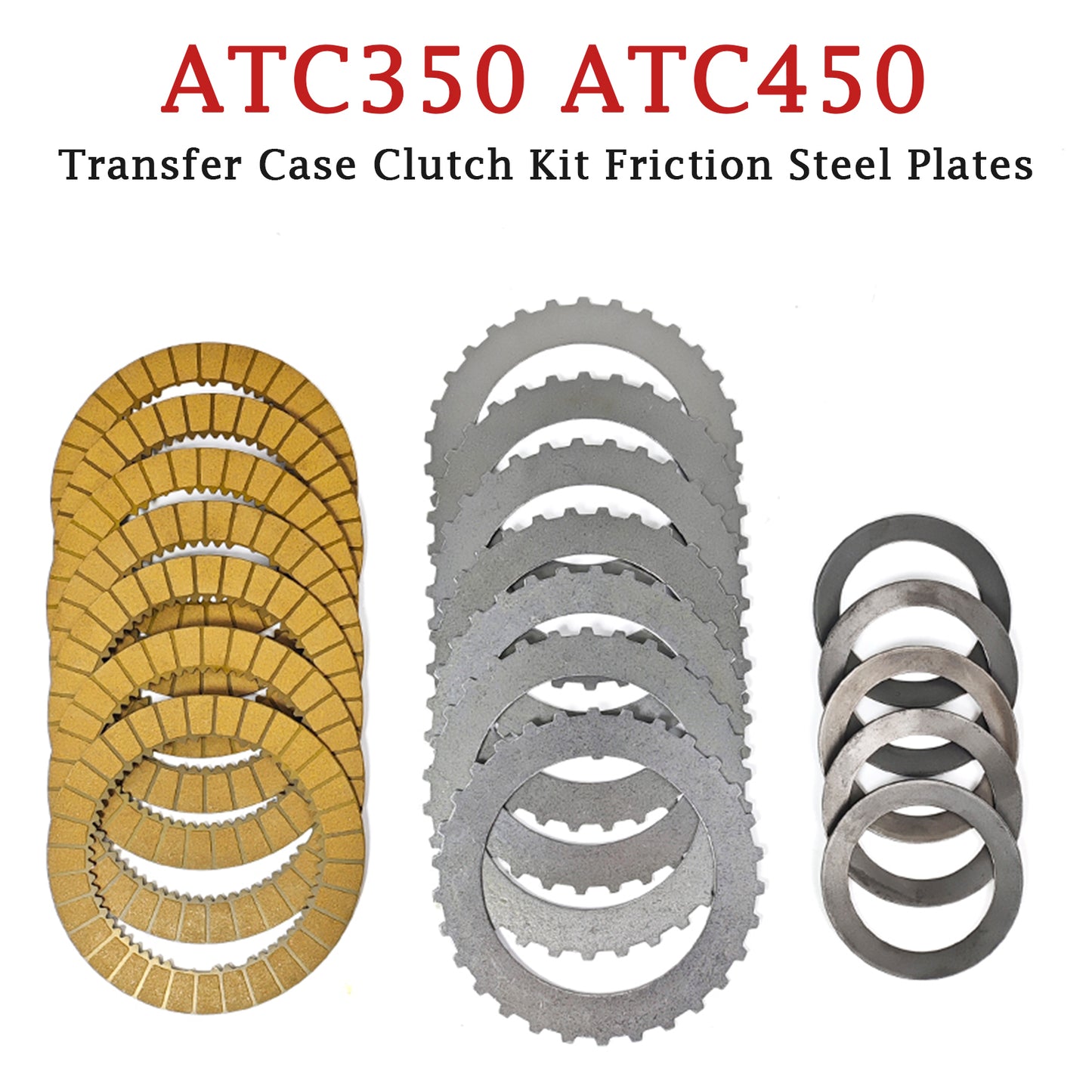 BMW ATC350 ATC450 Transfer Case Clutch Kit Friction Steel Plates