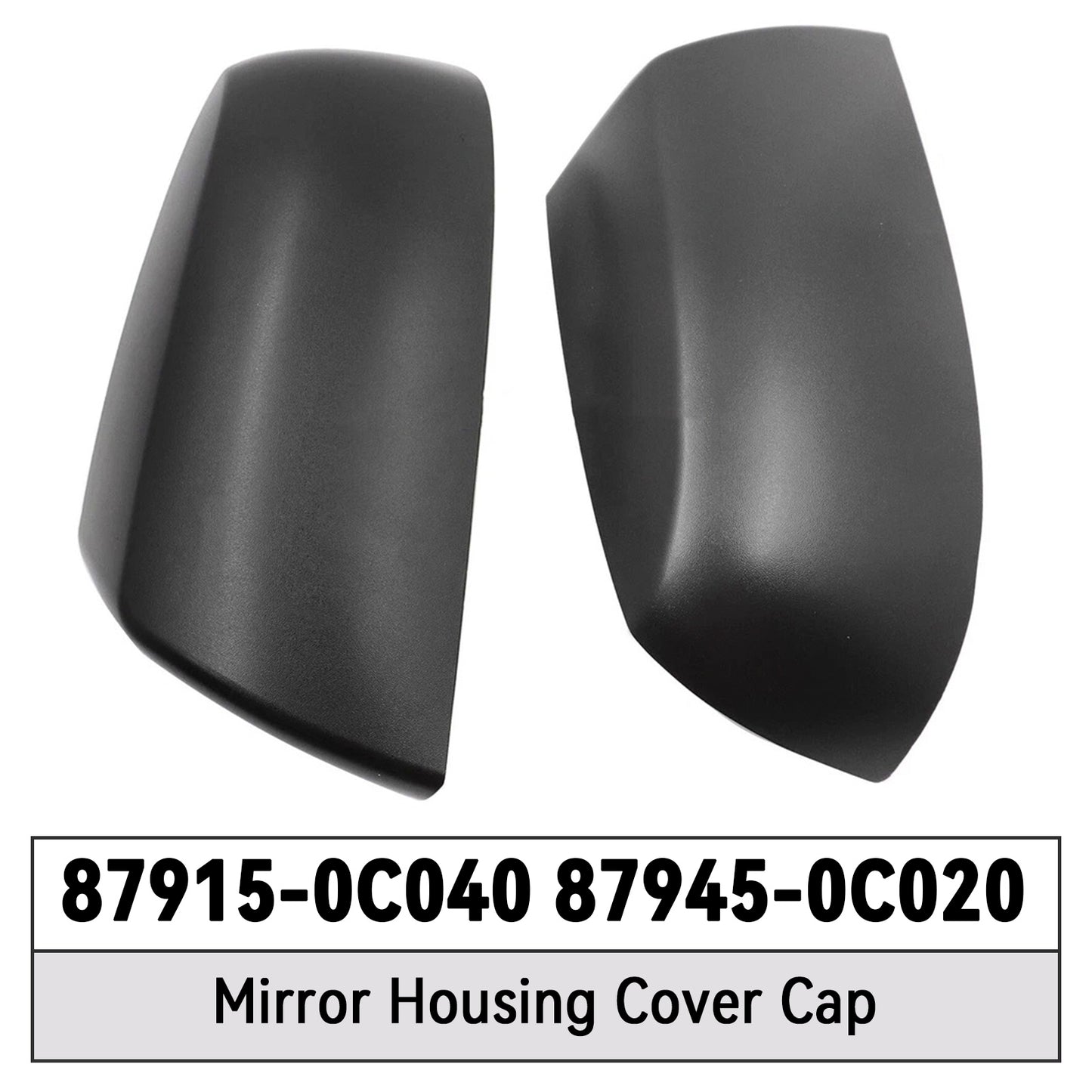 2007-2022 Toyota Sequoia Tundra Rear View Door Wing Mirror Housing Cover Cap 87915-0C040 87945-0C020