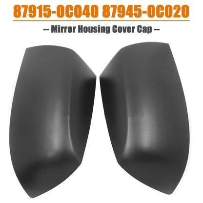 2007-2022 Toyota Sequoia Tundra Rear View Door Wing Mirror Housing Cover Cap 87915-0C040 87945-0C020