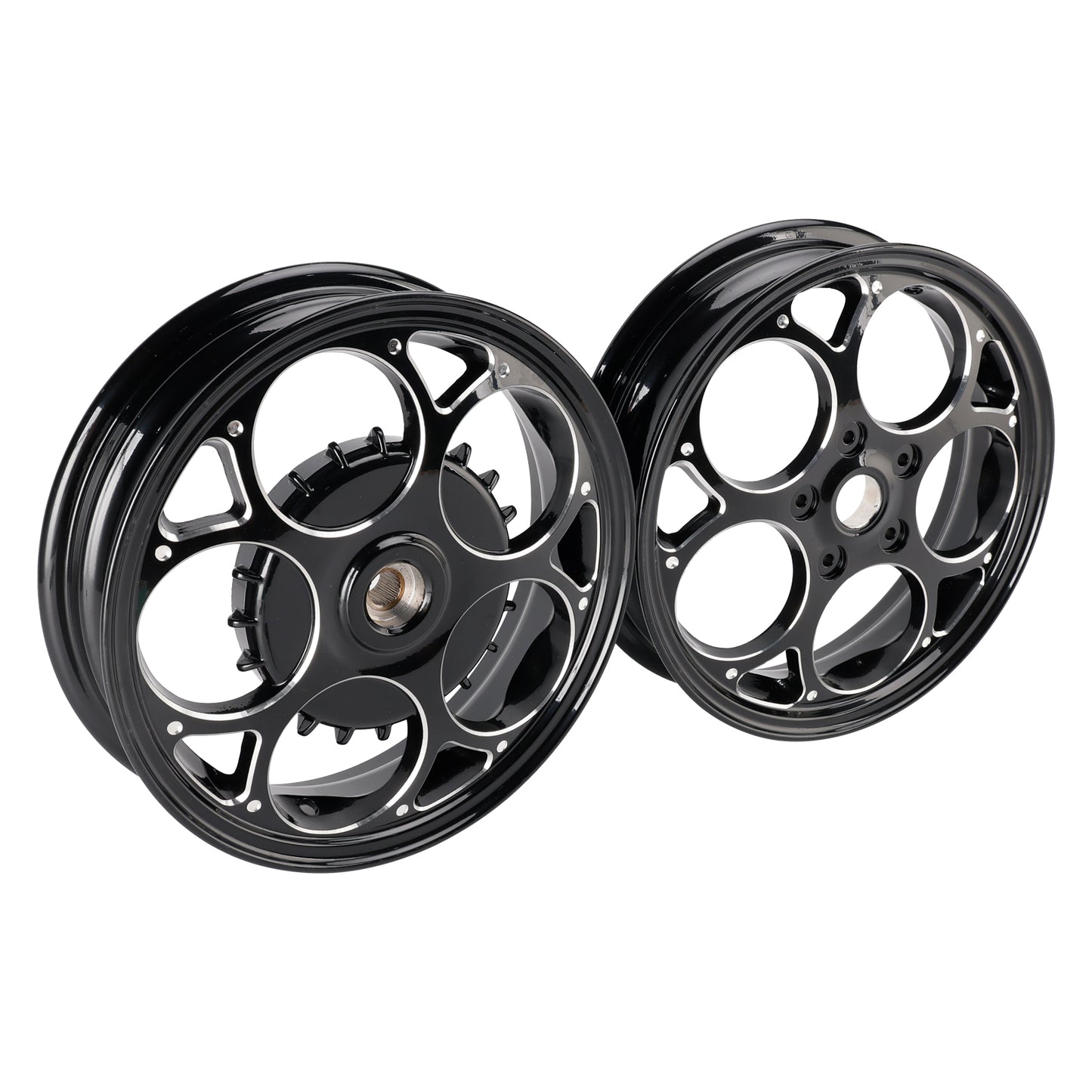Vespa Sprint/ Primavera 50-150cc Aluminum Black Front and Rear Wheel Rim
