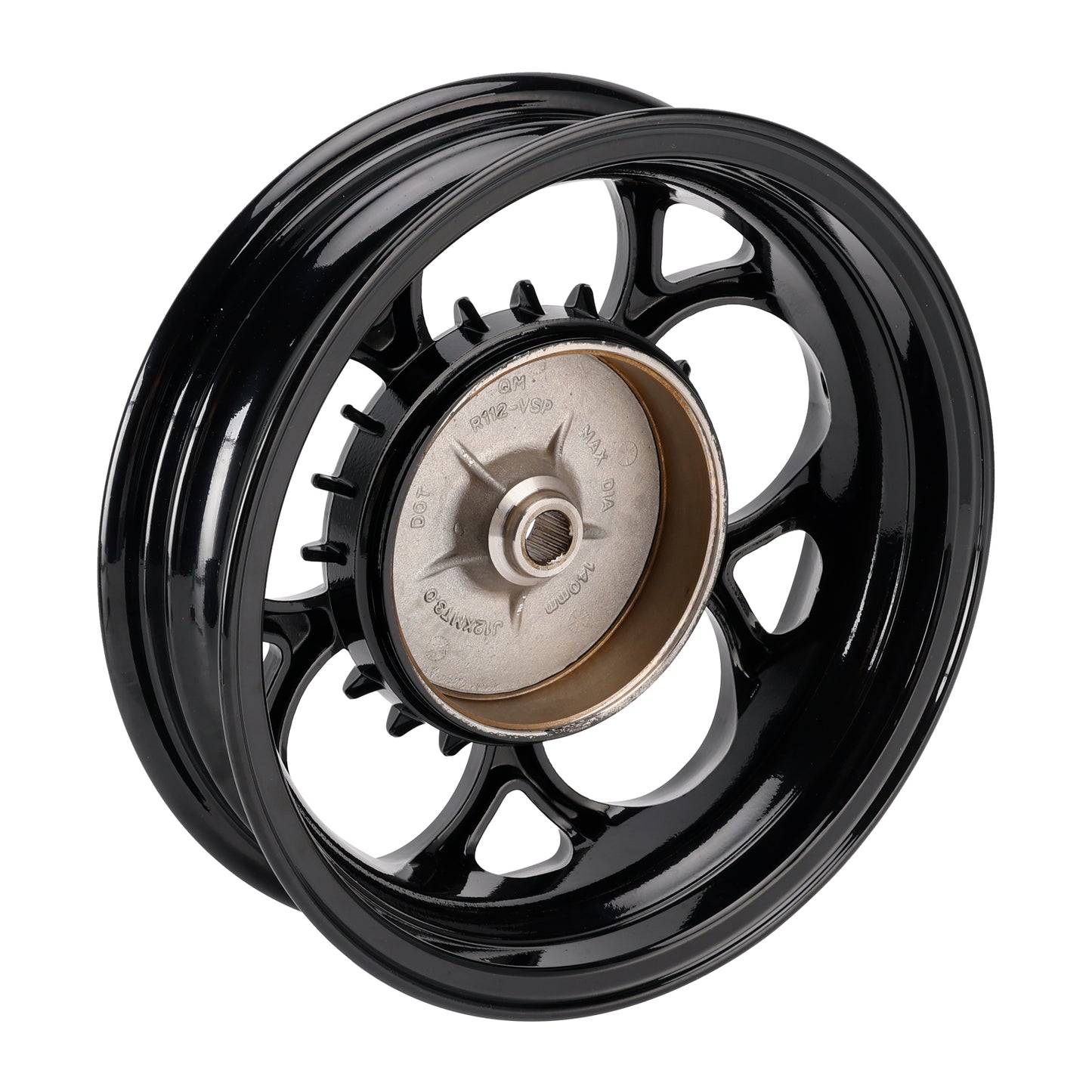 Vespa Sprint/ Primavera 50-150cc Aluminum Black Front and Rear Wheel Rim