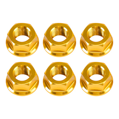 Ducati Panigale V2 V4 2018-2024 Rear Sprocket Carrrier Flange Gold Nuts Set M10x1.0 74810461A
