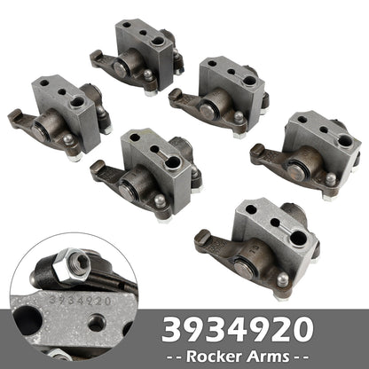6PCS Intake Exhaust Rocker Arms Support Set 3934920 4089669 for Cummins Dodge 5.9L 12V
