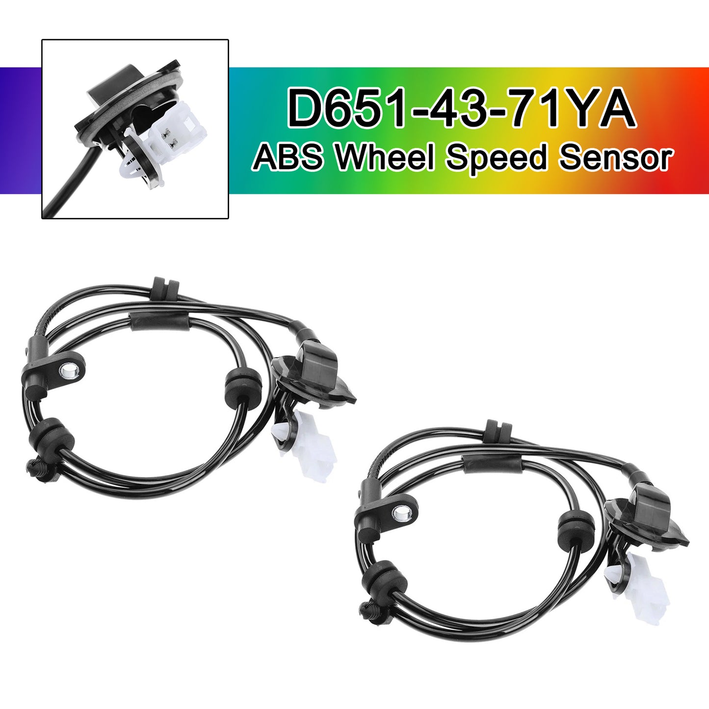 Mazda 2 DE DH Rear 2PCS ABS Wheel Speed Sensor D651-43-71YA D6514371Y