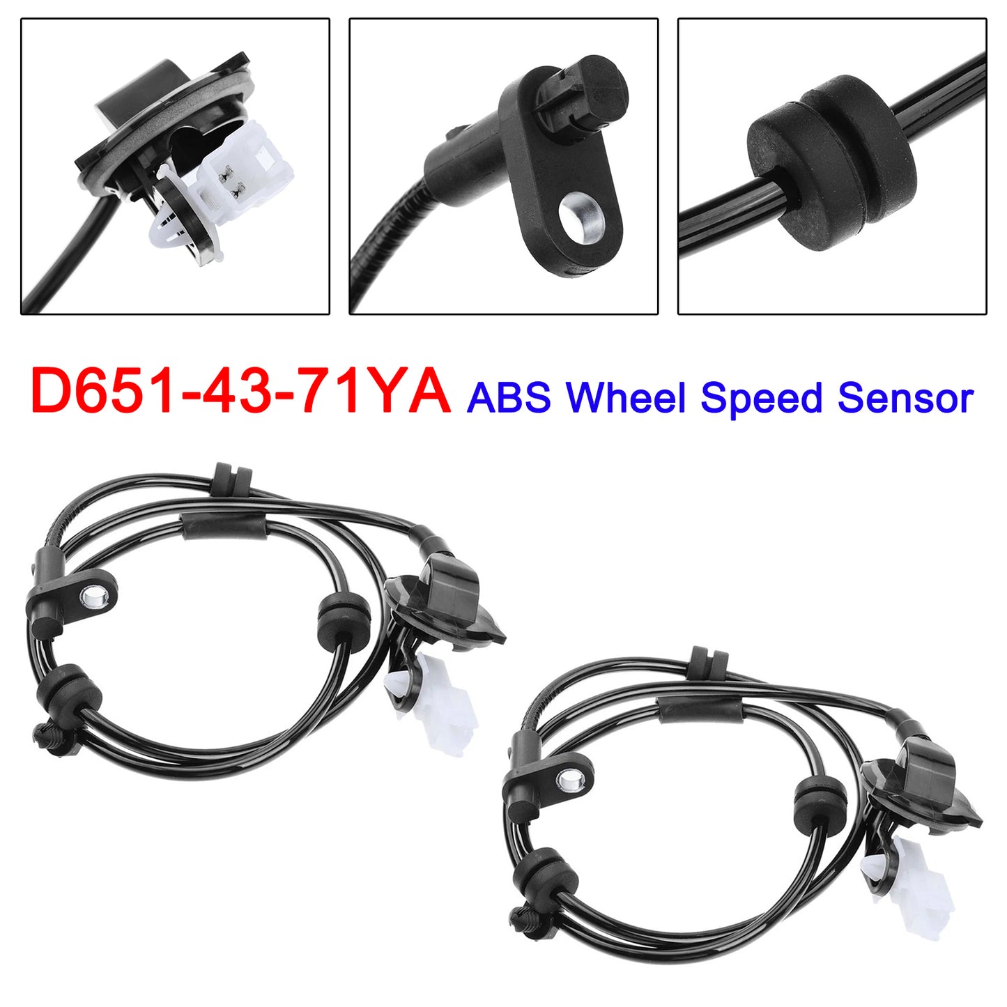 Mazda 2 DE DH Rear 2PCS ABS Wheel Speed Sensor D651-43-71YA D6514371Y
