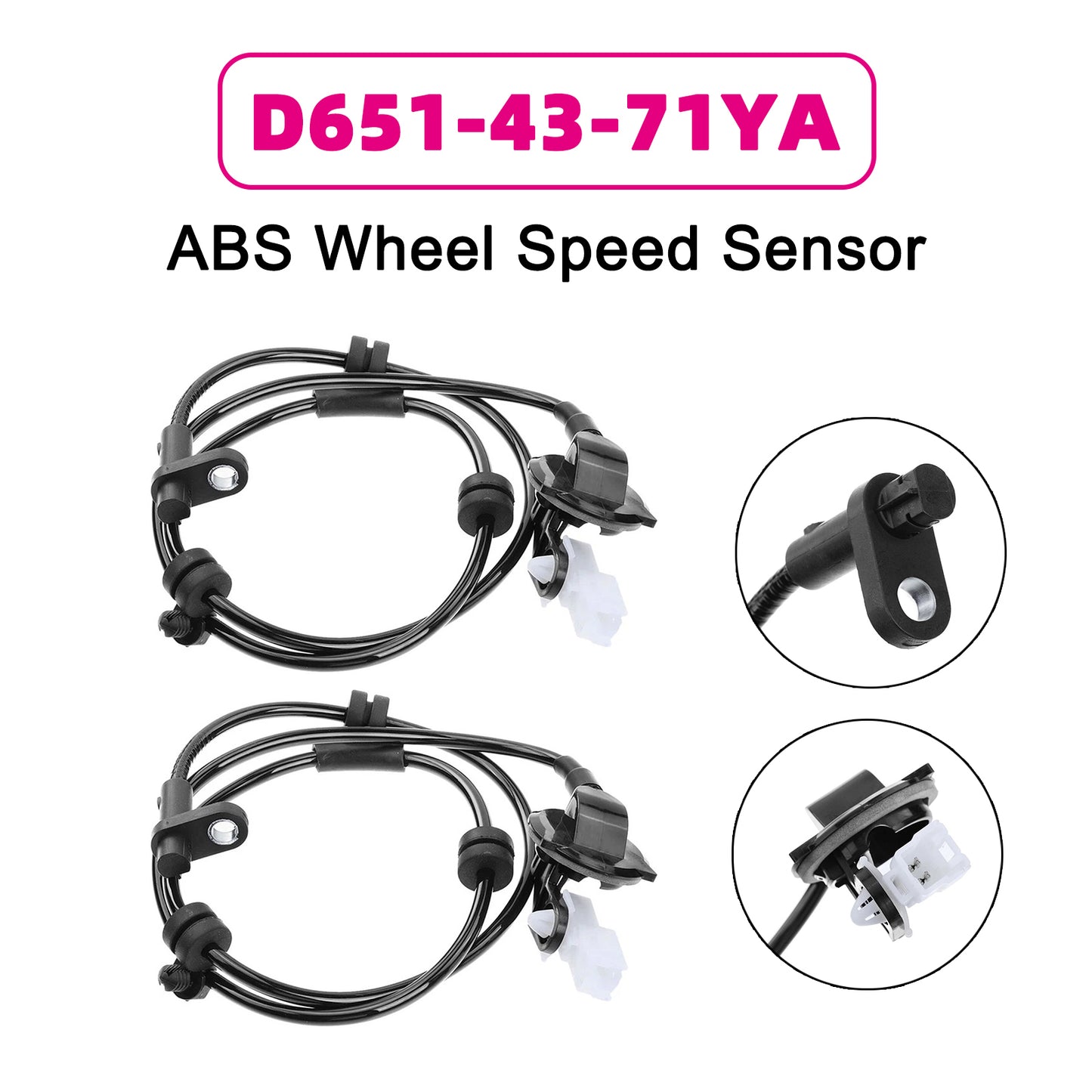 Mazda 2 DE DH Rear 2PCS ABS Wheel Speed Sensor D651-43-71YA D6514371Y
