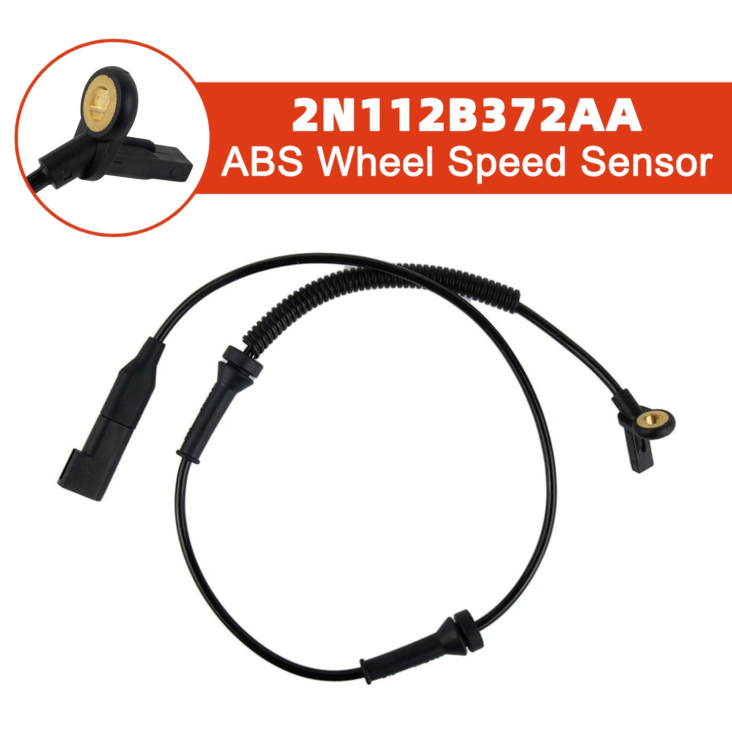 Ford Fiesta MK6 1CPS Front Left or Right ABS Wheel Speed Sensor 2N112B372AA