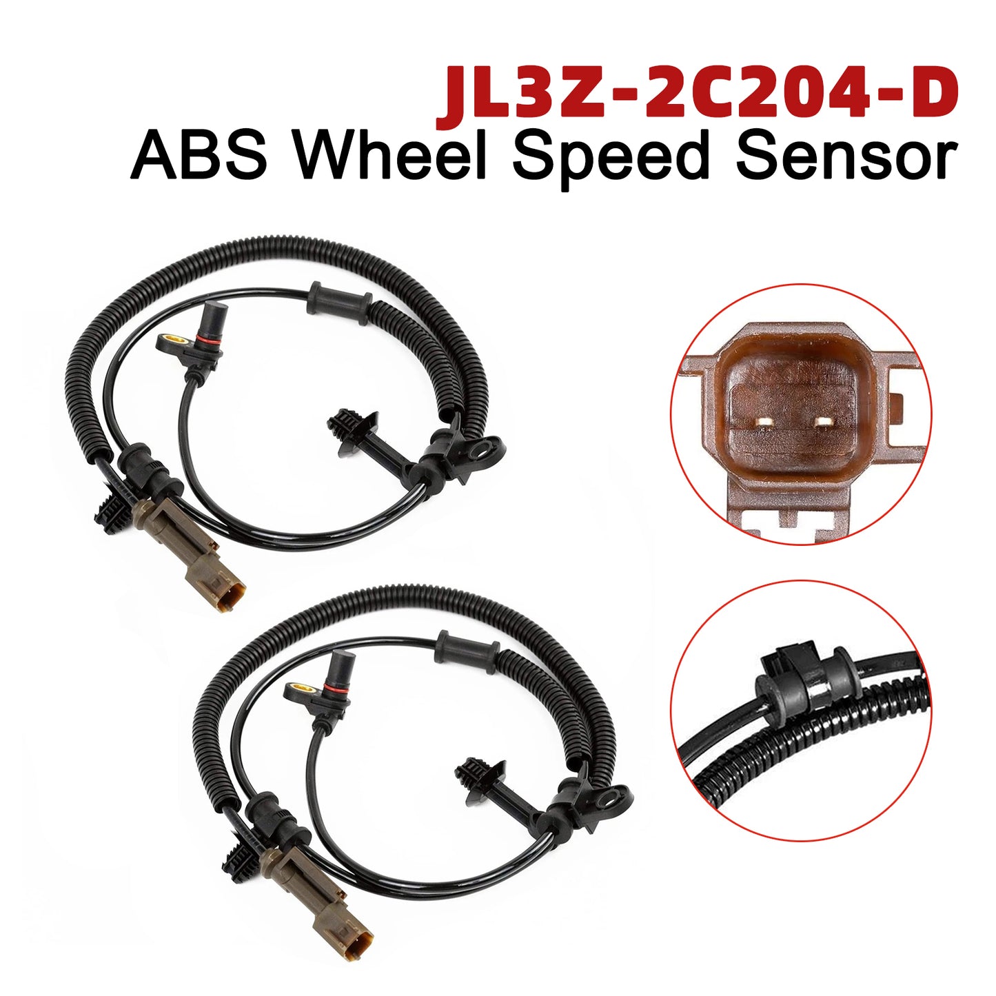 Ford Expedition Front Left and Right ABS Wheel Speed Sensor JL3Z-2C204-D FL3Z2C204A