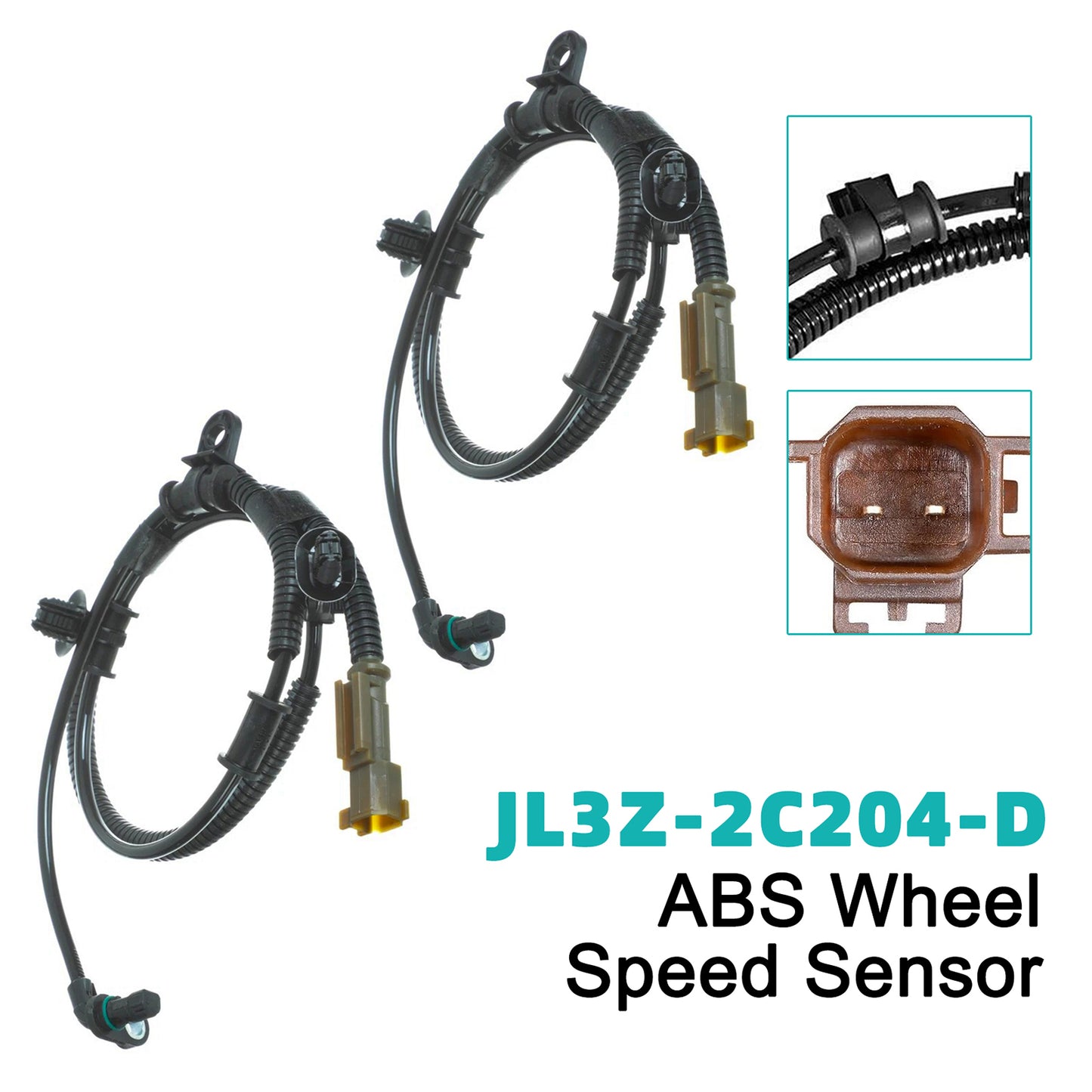 Ford Expedition Front Left and Right ABS Wheel Speed Sensor JL3Z-2C204-D FL3Z2C204A