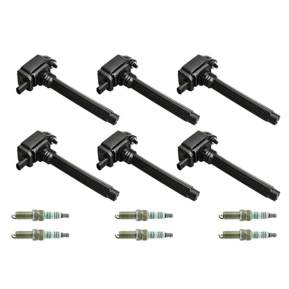 2011-2017 Chrysler 200 300 3.6L V6 6PCS Ignition Coil+Spark Plug UF648 GN10616 36-8196