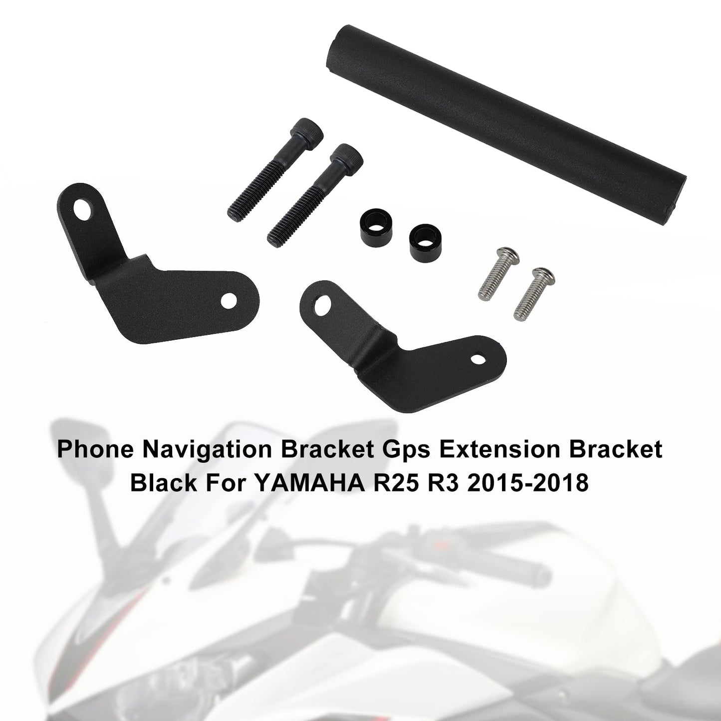 Navigation Bracket Phone Gps Bracket Black Fits For Yamaha R25 R3 2015-2018