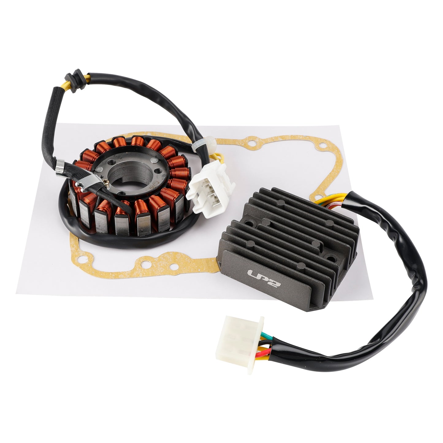 Honda Pantheon FES 125 150 4T 2003-2006 Magneto Coil Stator + Voltage Regulator + Gasket Assy