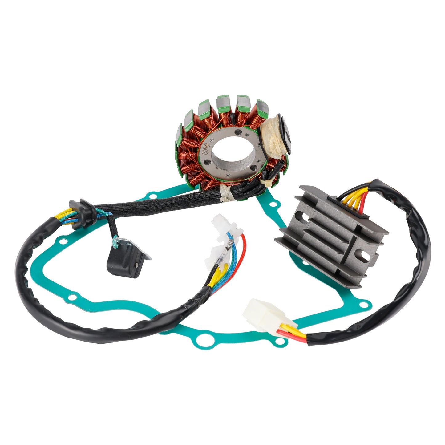 Suzuki LT160E QuadRunner 160 1989-1992 Magneto Coil Stator + Voltage Regulator + Gasket Assy