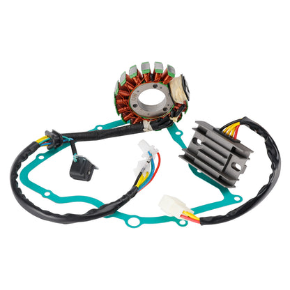 Suzuki LT160E QuadRunner 160 1989-1992 Magneto Coil Stator + Voltage Regulator + Gasket Assy