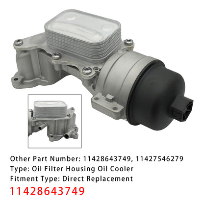Mini Cooper 1.6L L4 2007-2012 Engine Oil Filter Housing 11428643749