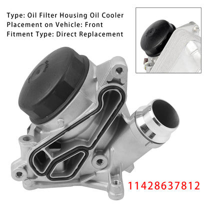 BMW 328i 335i 528i X3 Z4 Engine Oil Cooler Assembly 11428637812