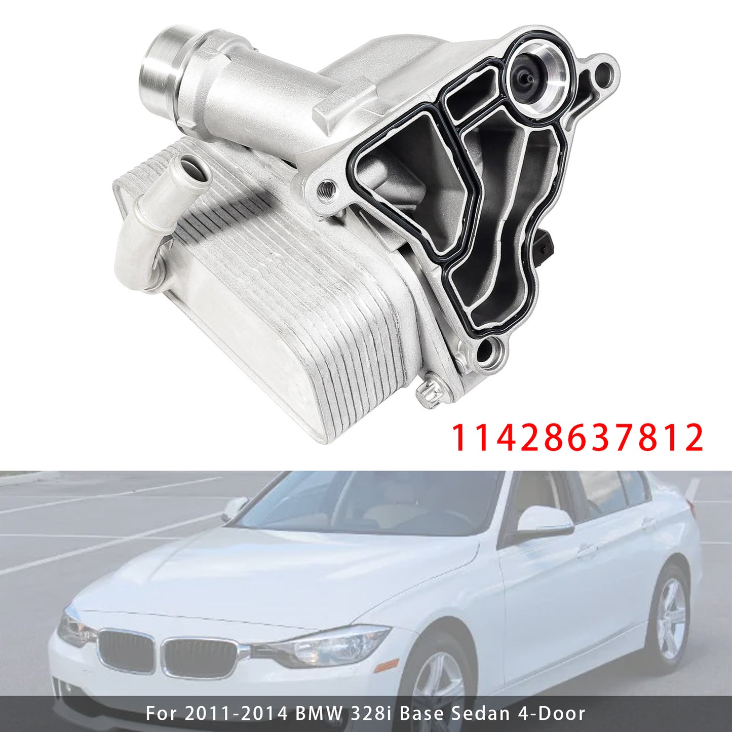 BMW 328i 335i 528i X3 Z4 Engine Oil Cooler Assembly 11428637812