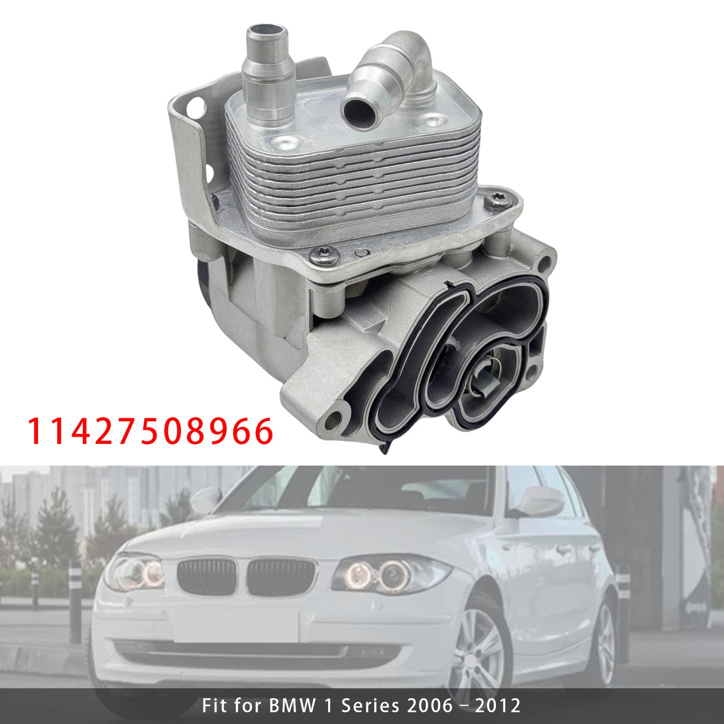 BMW 120i 320i 520i X1 Engine Oil Cooler Oil Filter Assembly 11427508966