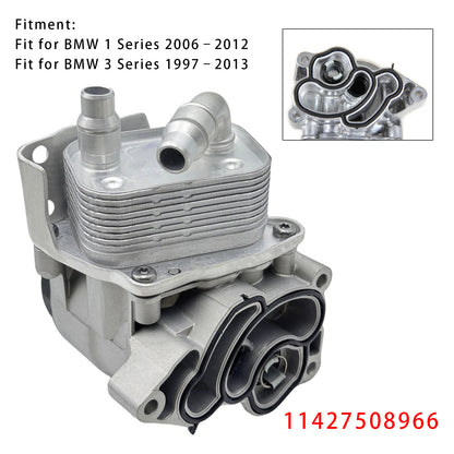 BMW 120i 320i 520i X1 Engine Oil Cooler Oil Filter Assembly 11427508966