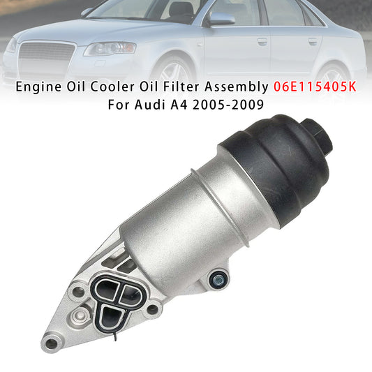Audi A4 2005-2009 Engine Oil Cooler Oil Filter Assembly 06E115405K