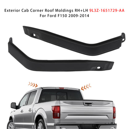 Ford F150 2009-2014 Exterior Cab Corner Roof Moldings RH+LH 9L3Z-1651729-AA