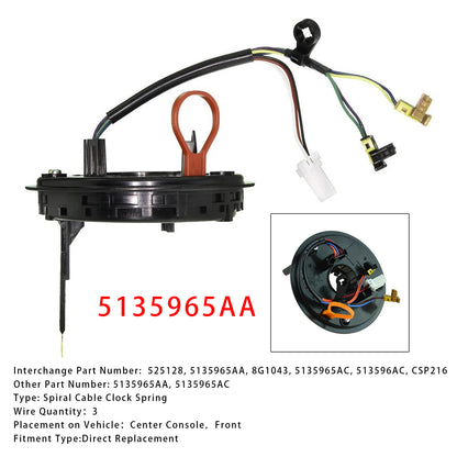 Dodge Charger Magnum Chrysler 300 2005-2008 Spiral Cable Clock Spring 5135965AA