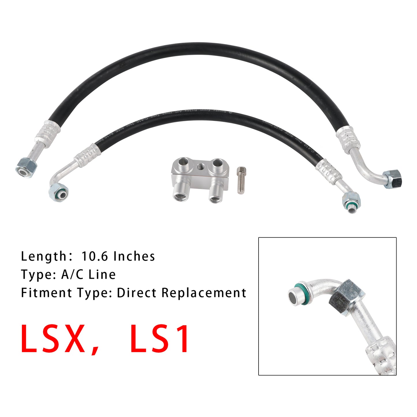 Camaro Firebird 1982-1992 LSX LS1 Conversion Engine Motor Swap A/C Line Kit
