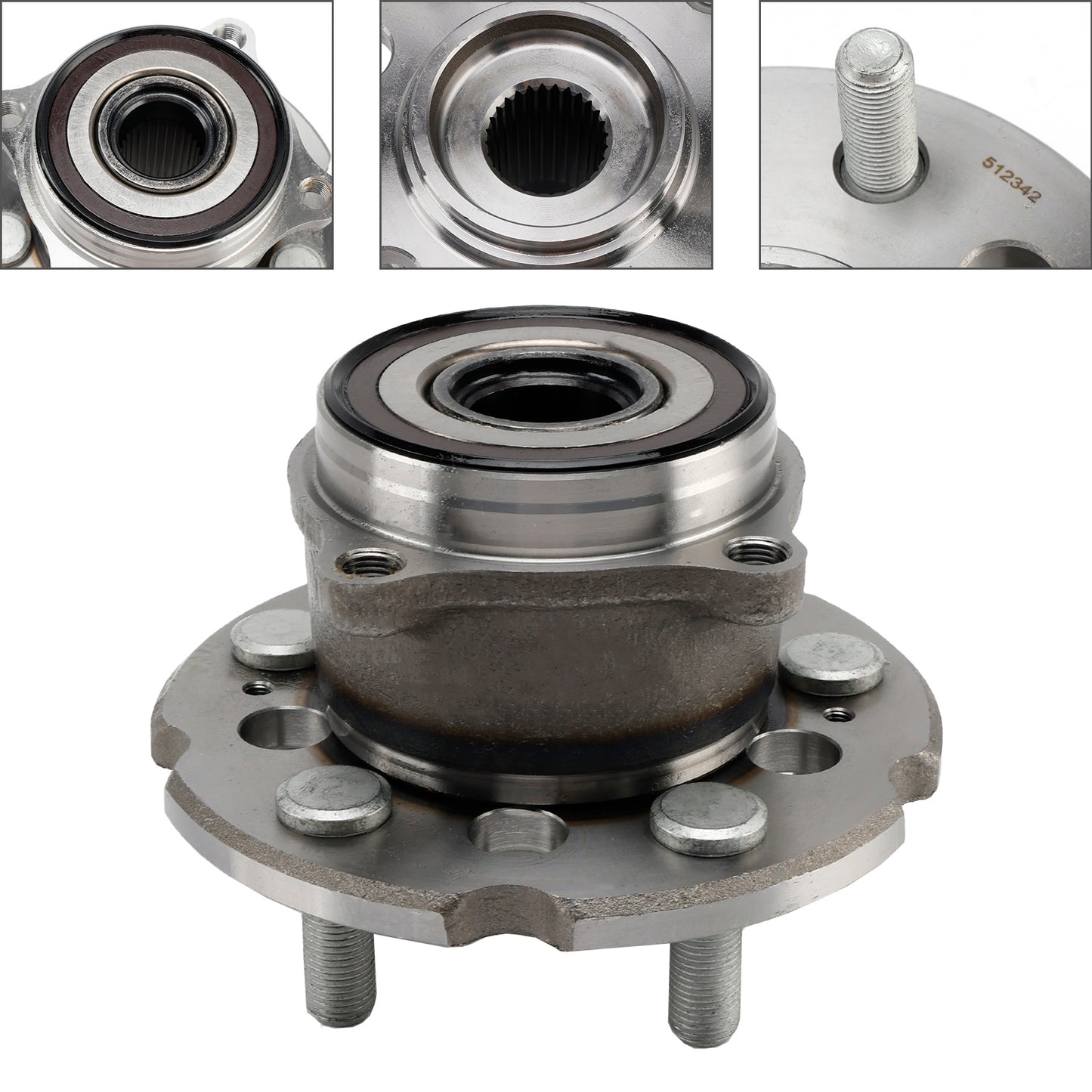 Acura MDX ZDX Honda Pilot AWD 2008-2013 Rear Wheel Hub Bearing 512342 H24080BTA