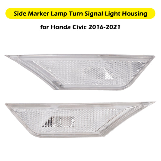 2016-2021 Honda Civic Side Marker Lamp Turn Signal Light Housing for Honda Civic 2016-2021