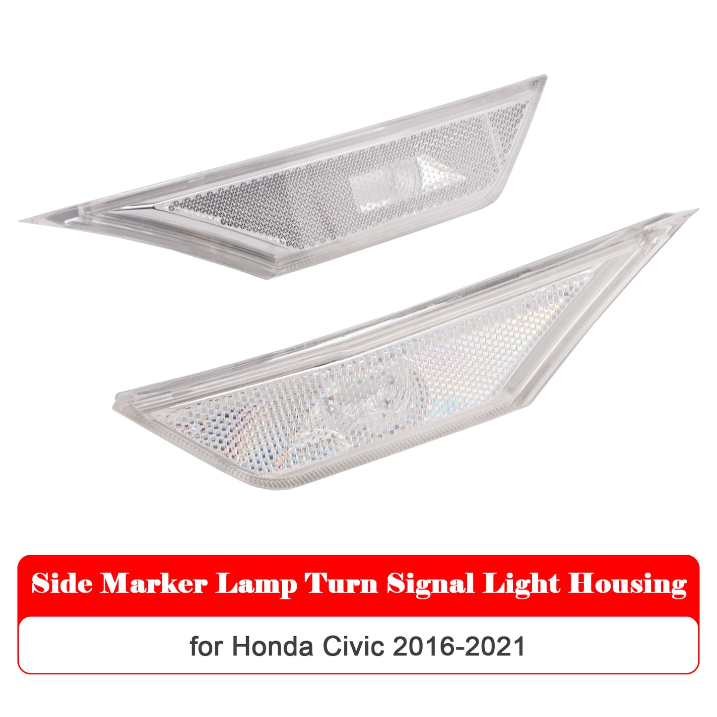 2016-2021 Honda Civic Side Marker Lamp Turn Signal Light Housing for Honda Civic 2016-2021