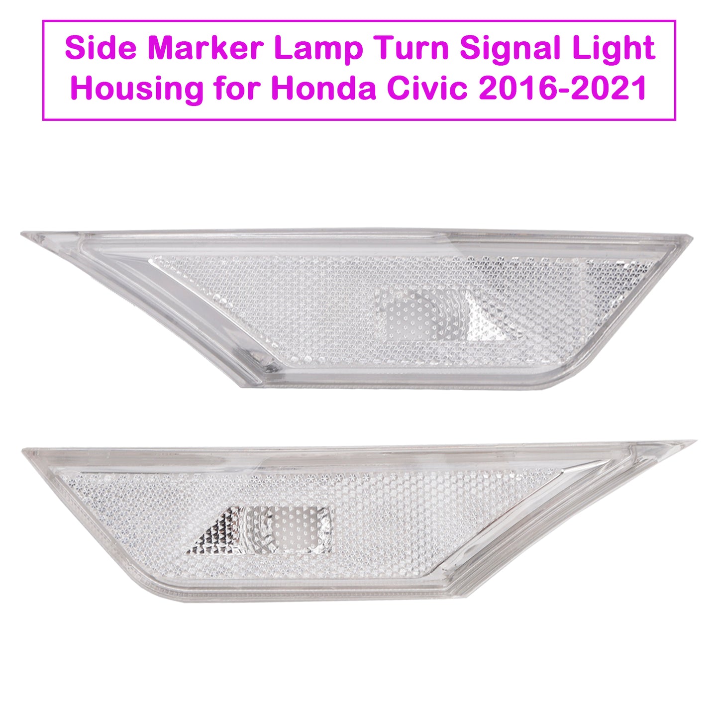 2016-2021 Honda Civic Side Marker Lamp Turn Signal Light Housing for Honda Civic 2016-2021