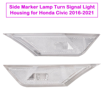 2016-2021 Honda Civic Side Marker Lamp Turn Signal Light Housing for Honda Civic 2016-2021