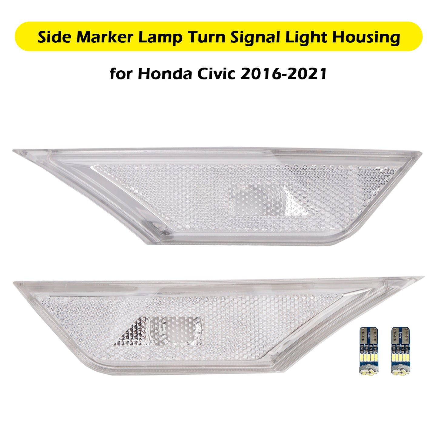 Honda Civic 2016-2021 Side Marker Lamp Turn Signal Light Housing With light bulb for Honda Civic 2016-2021
