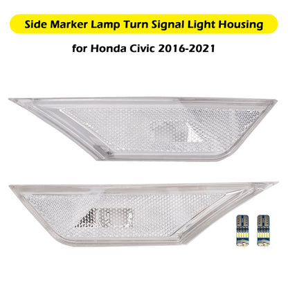 Honda Civic 2016-2021 Side Marker Lamp Turn Signal Light Housing With light bulb for Honda Civic 2016-2021