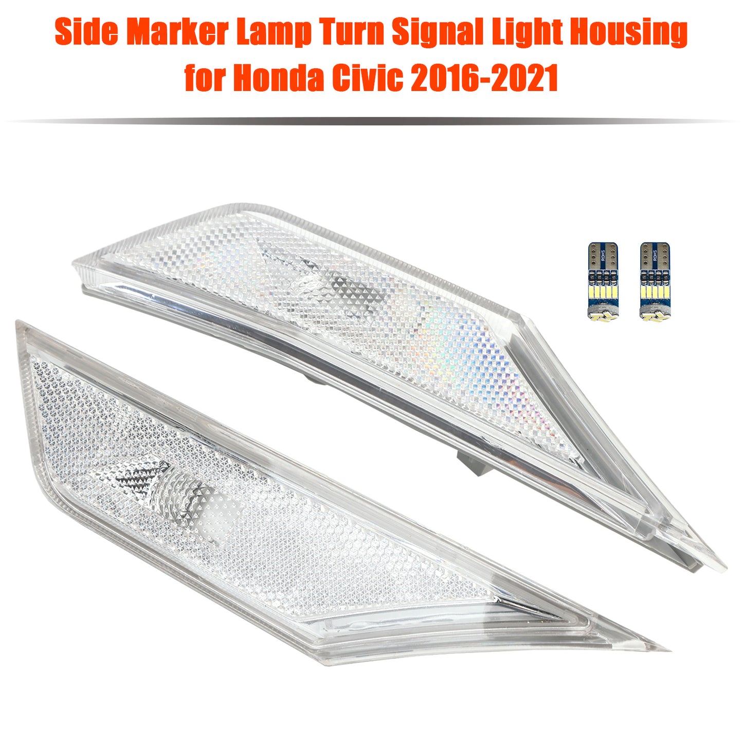 Honda Civic 2016-2021 Side Marker Lamp Turn Signal Light Housing With light bulb for Honda Civic 2016-2021