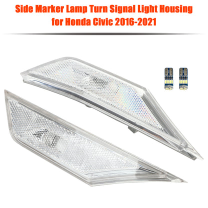 Honda Civic 2016-2021 Side Marker Lamp Turn Signal Light Housing With light bulb for Honda Civic 2016-2021