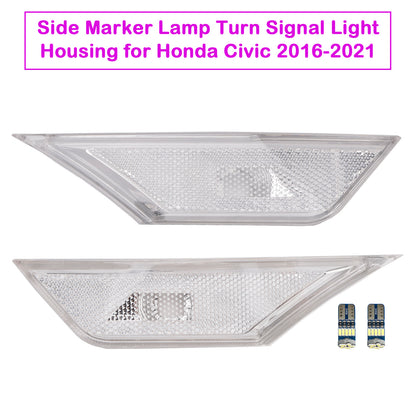 Honda Civic 2016-2021 Side Marker Lamp Turn Signal Light Housing With light bulb for Honda Civic 2016-2021