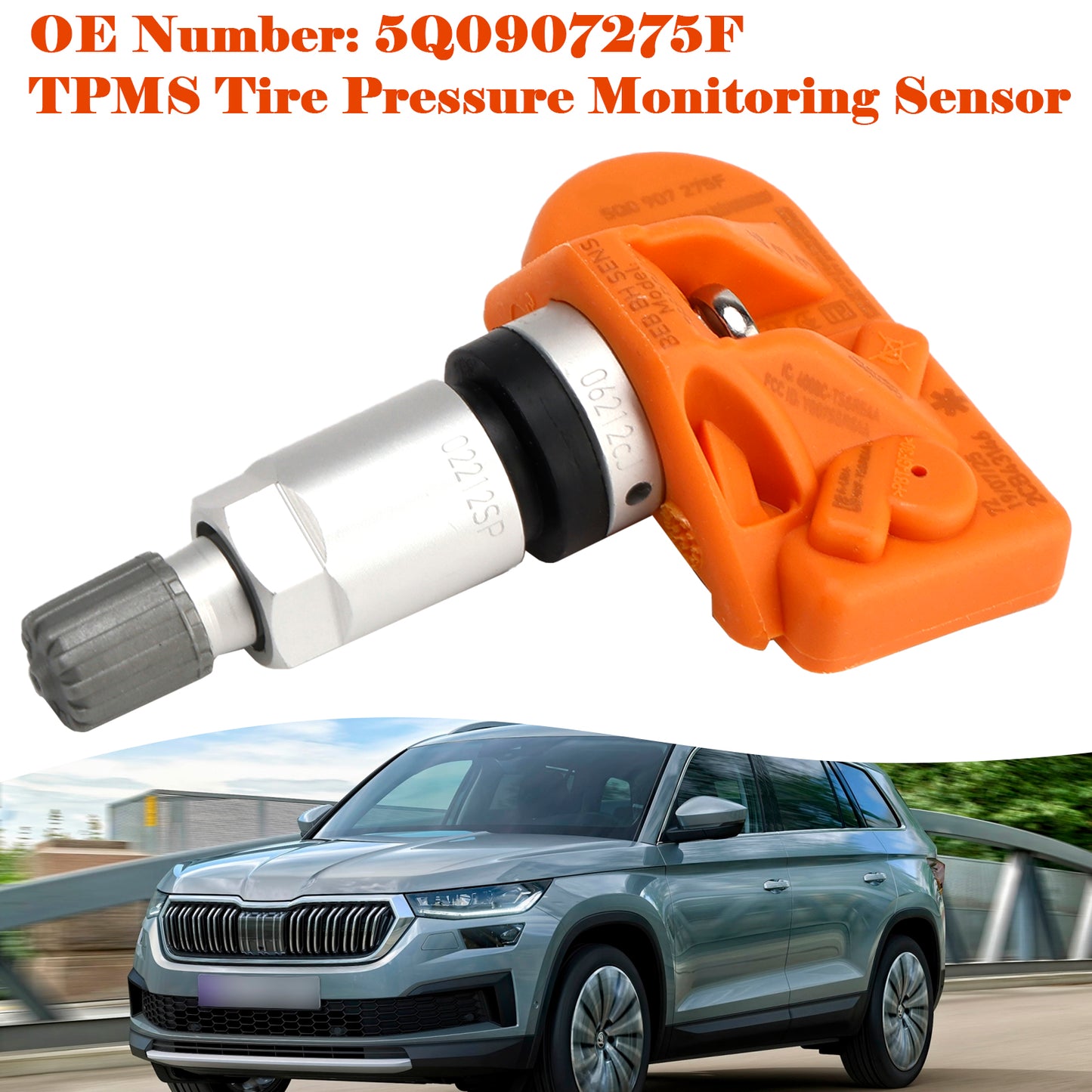 Audi VW Porsche Skoda 9A790727502 TPMS Tire Pressure Monitoring Sensor 5Q0907275F